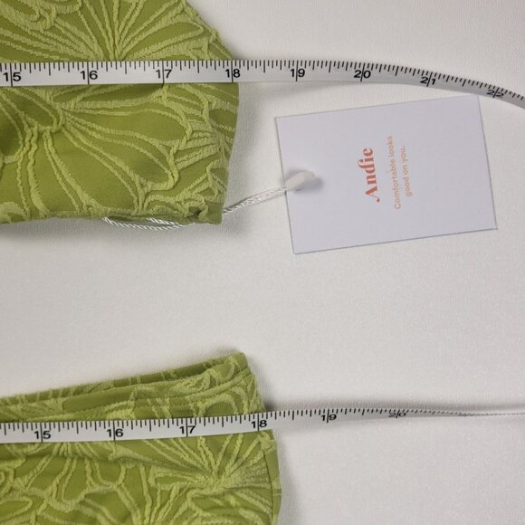 Andie Swim The Molokai Top & The Bikini Bottom Size XL Textured Floral Daiquiri - Picture 4 of 16